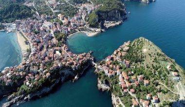 Bartın'ın Amasra ilçesinde Ramazan Bayramı tatili yoğun geçti