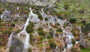 Mardin'de Pamukkale Travertenlerini andıran görüntüler: Başdeğirmen Şelalesi