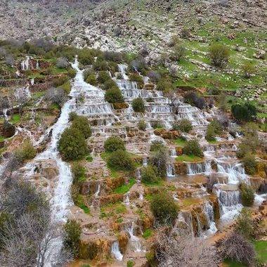 Mardin'de Pamukkale Travertenlerini andıran görüntüler: Başdeğirmen Şelalesi