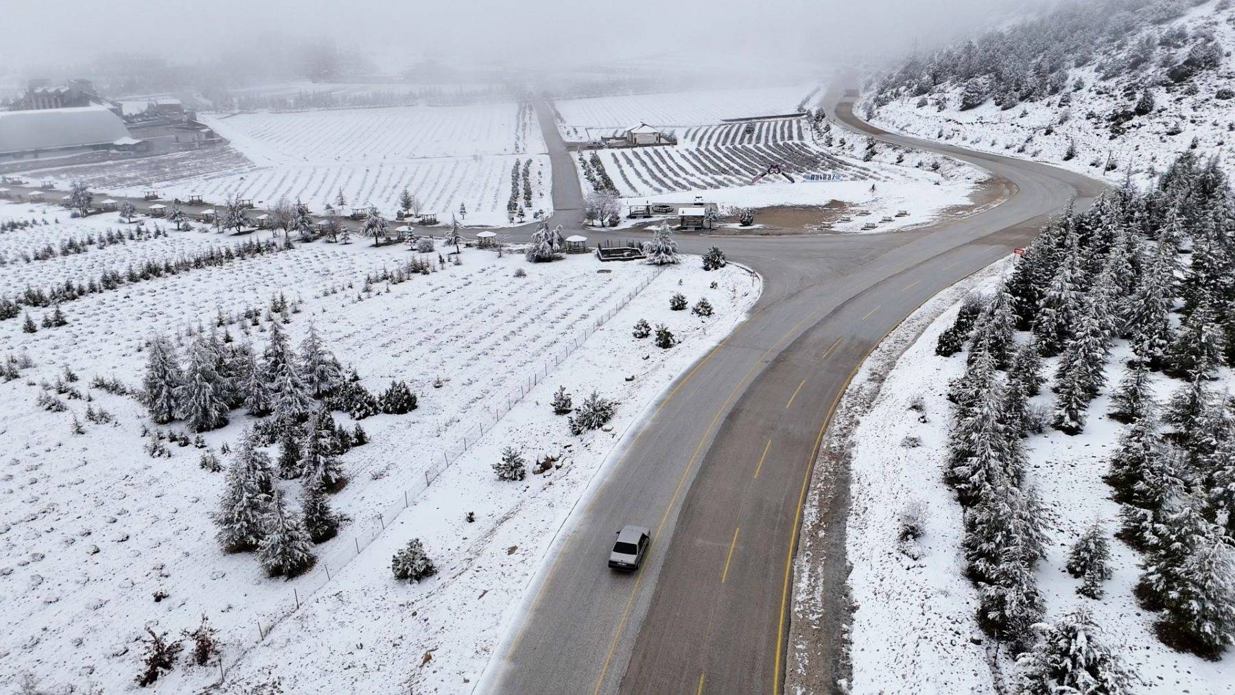 Isparta Davraz Kayak Merkezi bayramda yoğunluk yaşadı