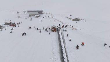 Isparta Davraz Kayak Merkezi bayramda yoğunluk yaşadı