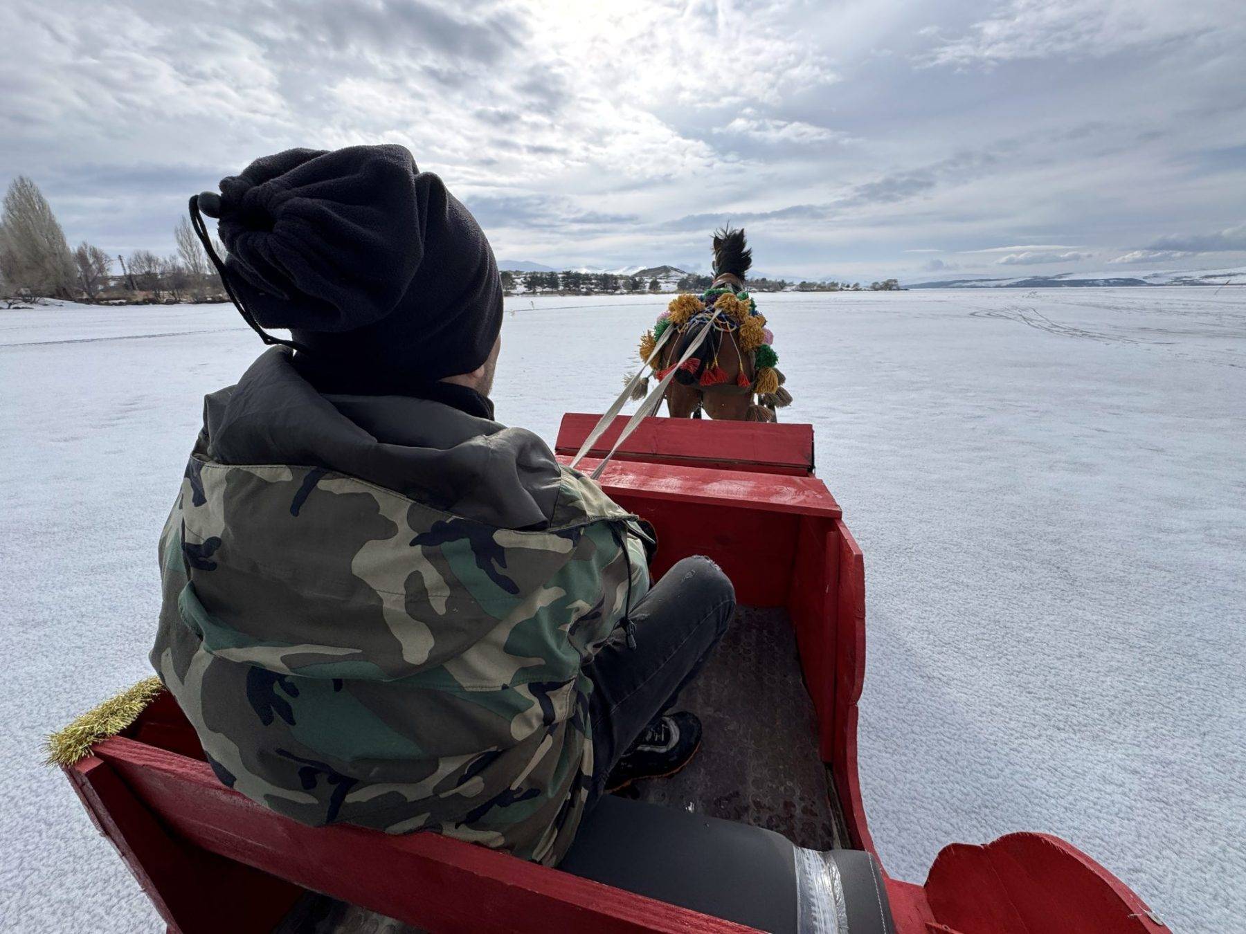 Çıldır Gölü'ndeki atlı kızak sezonu tamamlandı