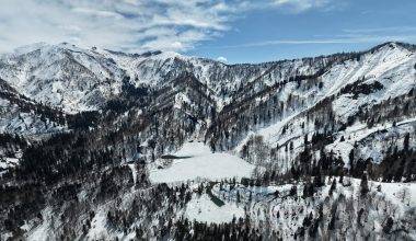 Borçka Karagöl, beyaz örtü ile kaplandı! Artvin'de kartpostallık manzaralar