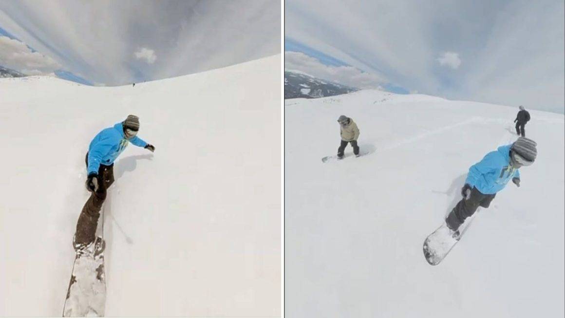 Kayakseverlerden tam not: Kümbet Yaylası'nda Snowboard keyfi