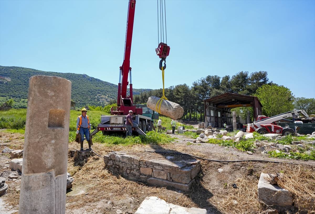 2 bin yıllık eserler, taş hastanesinde ayağa kaldırılıyor