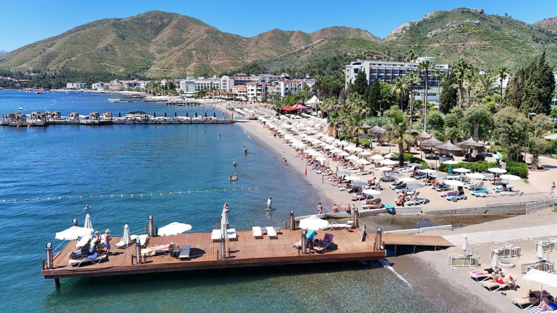 Muğla'nın sahilleri Kurban Bayramı'nın son gününü de hareketli geçirdi