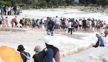 Pamukkale'de bayram tatili bereketi! Hierapolis Ören Yeri rekor tazeledi