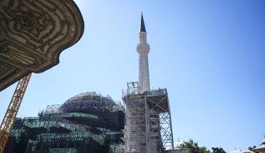 Edirne'nin özel taşı ilk kez Ayasofya restorasyonunda kullanılıyor