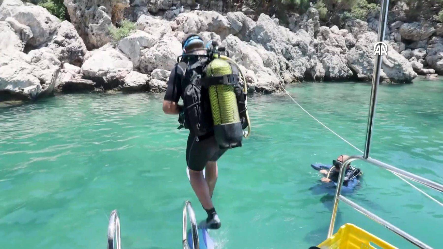 Yüzlerce dalış noktası turistleri bekliyor! Su altı turizminin yeni gözdesi: Antalya 