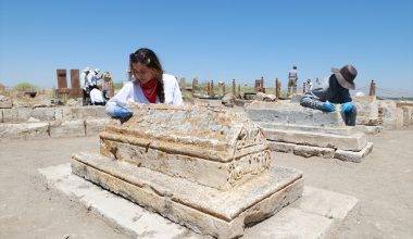Van'da mezar taşlarına kazınmış tarih: Çelebibağı Selçuklu Mezarlığı'nda ata mirası restore ediliyor