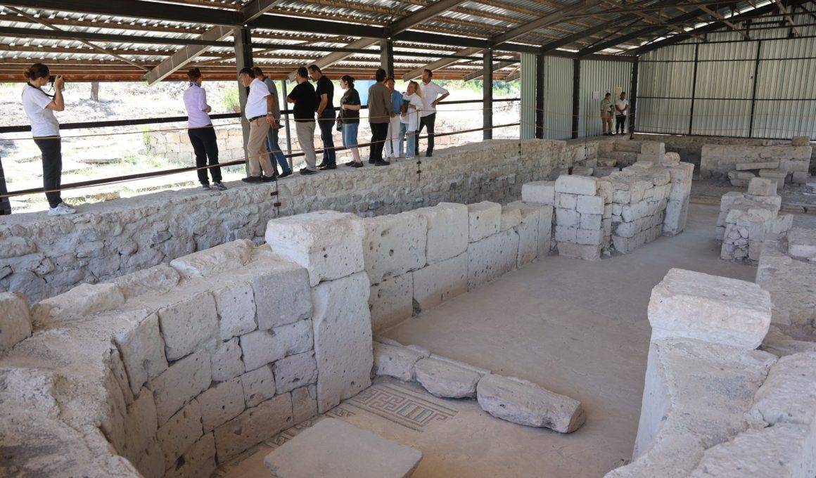 Kaçak kazı yapılırken bulunmuştu! Sobesos Antik Kenti'nde yeni sezon çalışmaları tamamlandı