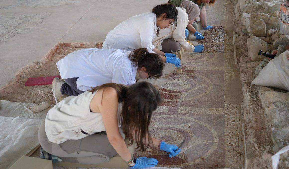 Anadolu'nun en büyük Roma villalarından biri! Mozikler tek tek ortaya çıkartılıyor
