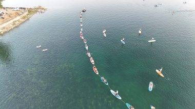 700 kişi sırada bekliyor! Sapanca Gölü'nde yeni trend: SUP