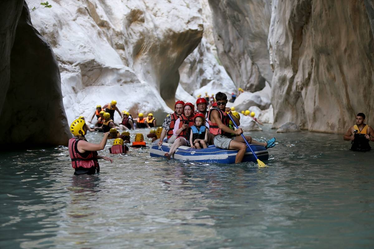 Antalya’da 45 derece sıcaktan kaçanların adresi: Göynük Kanyonu