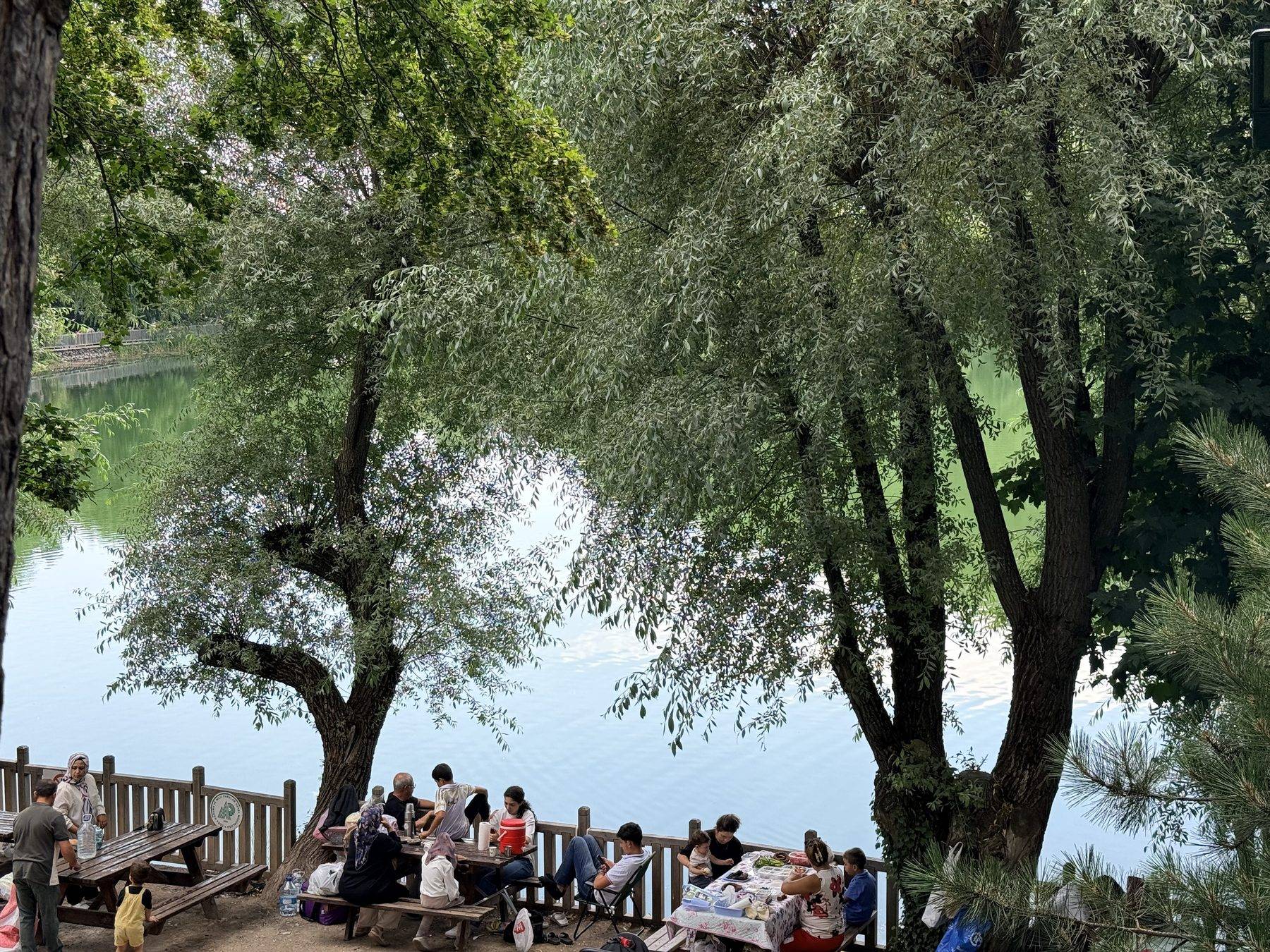 Ankaralılar yer bulmak için yarıştı! 1600 rakımdaki Karagöl Tabiat Parkı'na yoğun ilgi