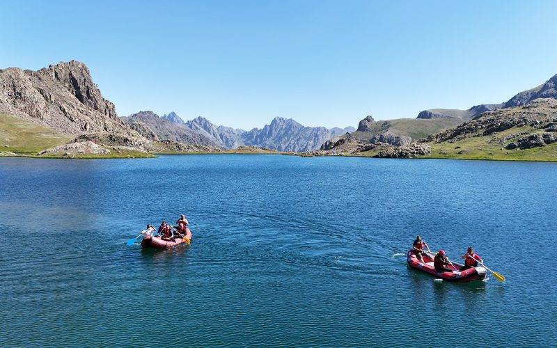 Erzurum'un doğal güzellikleri sporcuların mücadelesine sahne oldu