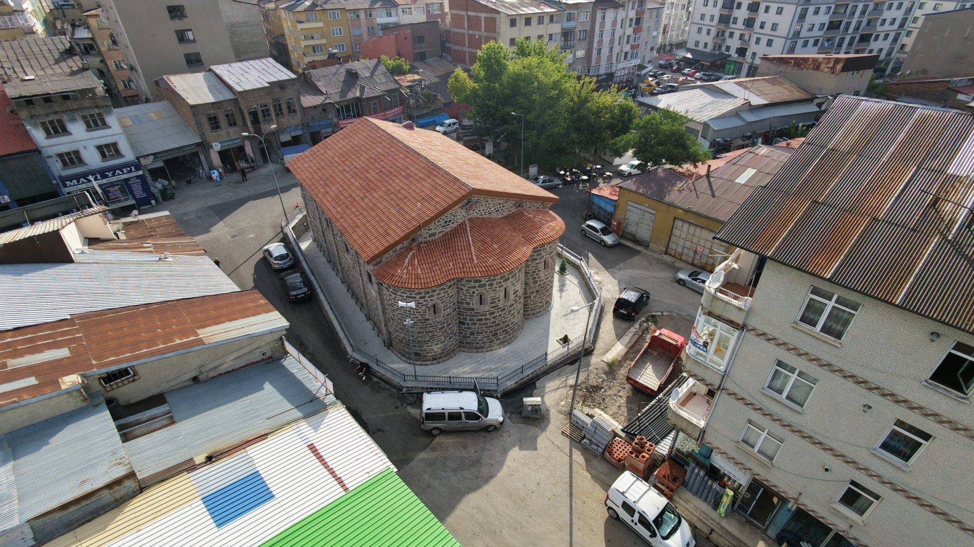 Erzurum’un Ayasofyası’nda ortaya çıkarıldı! Fetih Camii’nde dikkat çeken fresk