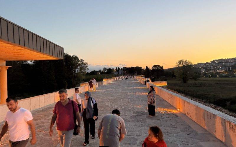 Sakarya'nın bin 500 yıllık Justinianus Köprüsü, görkemli yapısıyla dikkat çekiyor