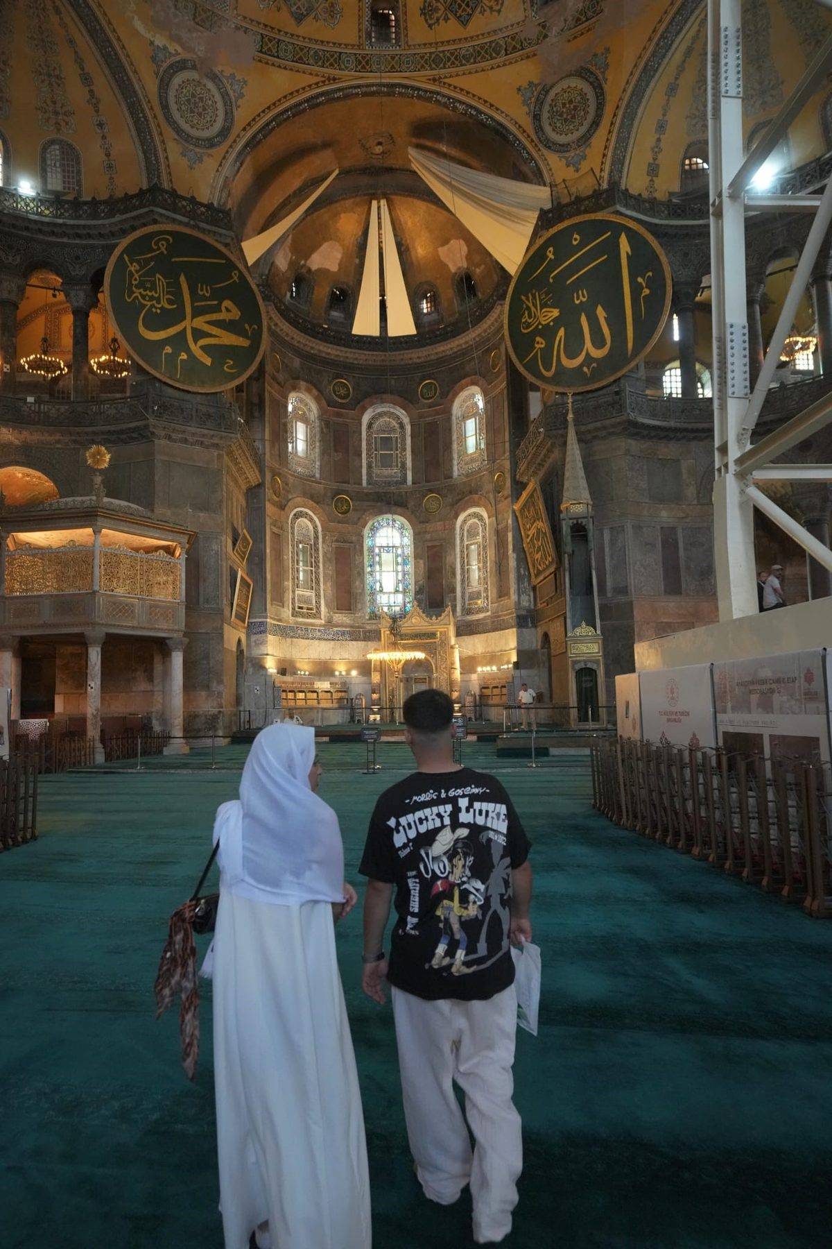 Ayasofya'daki tarihin en kapsamlı restorasyonunda 4 etaptan 3'ü tamamlandı