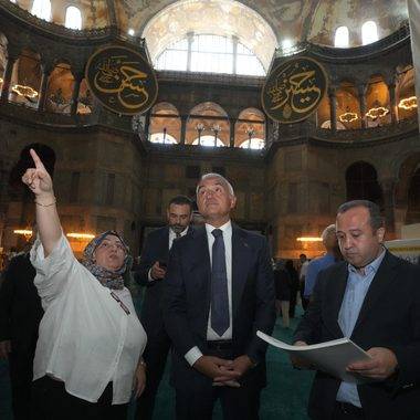 Ayasofya'daki tarihin en kapsamlı restorasyonunda 4 etaptan 3'ü tamamlandı