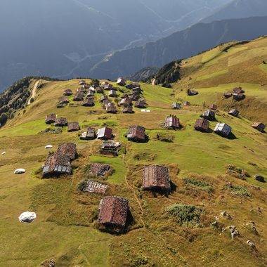 Trabzon yaylalarında sonbahar zamanı: Beklenen renkler kendini gösterdi