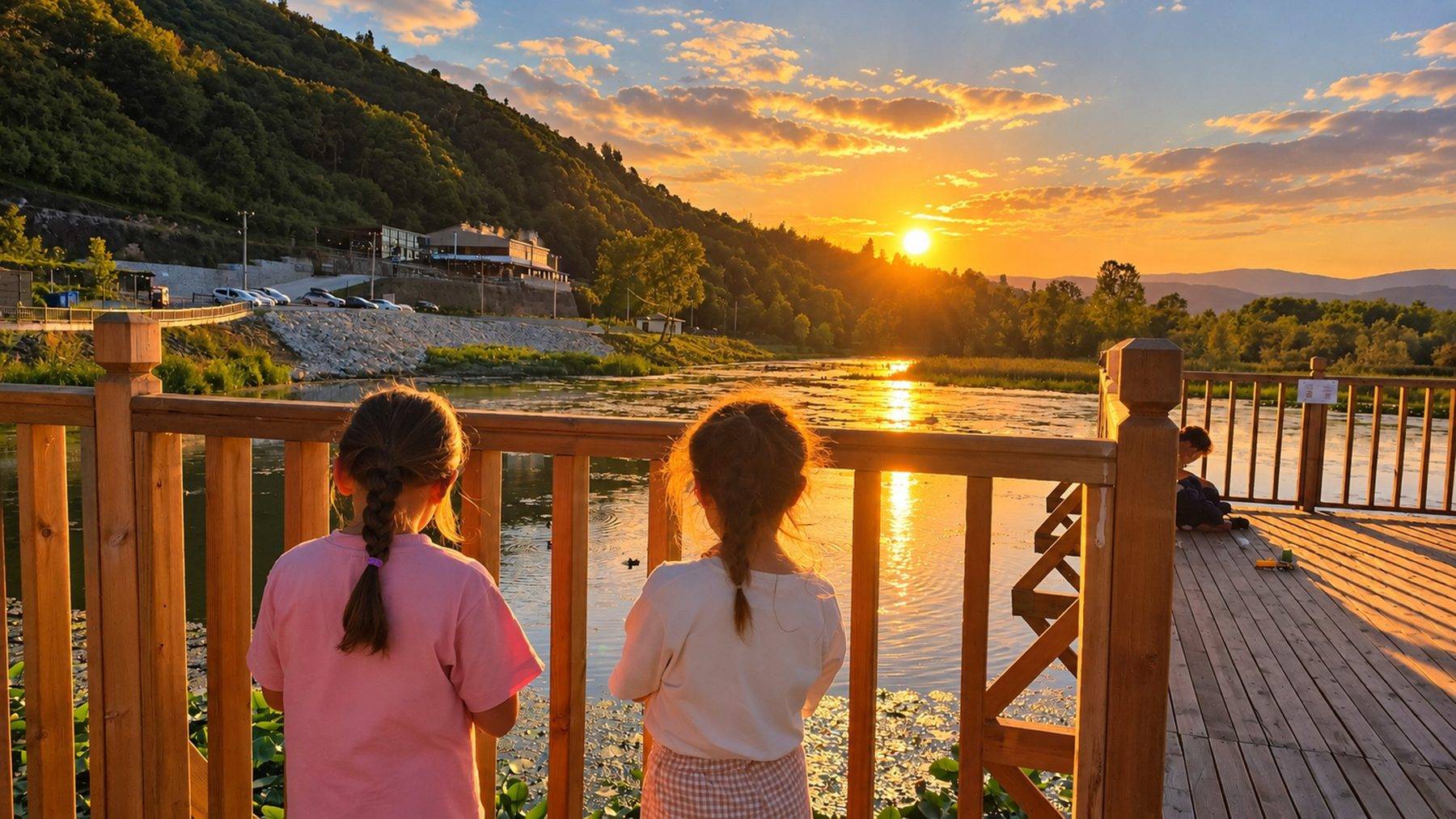 Düzce'de renk cümbüşü: Efteni Gölü gün batımında mest etti