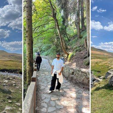 Mohamed Salah Trabzon'un doğal güzelliklerini keşfe çıktı