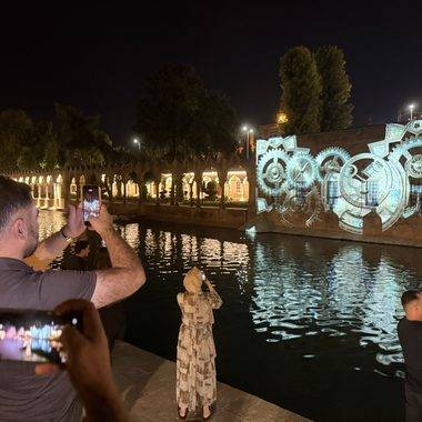 TEKNOFEST Güneydoğu heyecanı Balıklıgöl'e taşındı: Mapping gösterileri mest etti
