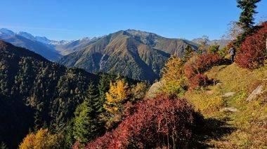 Rize'nin ünlü yaylaları sonbahar ile renklendi, doğa tutkunları manzaraya doyamadı