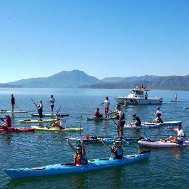 Doğa tutkunları Köyceğiz'in doğal güzelliklerini Paddle Fest ile keşfetti