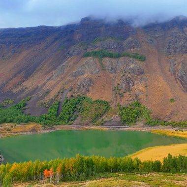 Nemrut Kalderası Milli Parkı sonbahar renkleriyle boyandı